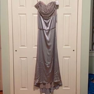 Silk Off the Shoulder Formal Dress